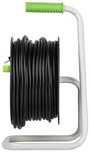 Удлинитель силовой на катушке пластик 4 розетки с заземлением 50м ПВС 3x1.5мм2 GREEN LINE KAT-3x1.5-50m Greenline ЭРА фото 3