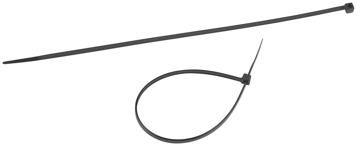 Стяжка кабельная нейлоновая (хомут) 3.6 х 200 мм чёрная (100 шт/уп) Simple NO-224-199 фото 2