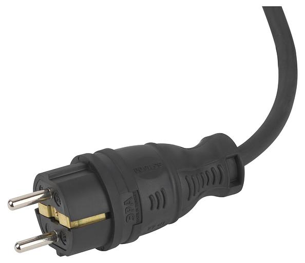 Удлинитель силовой UK-3e-3x1,5-5m-IP44(KG) с заземлением 3 розетки каучук 5м КГ 3х1,5мм2 IP44 фото 6