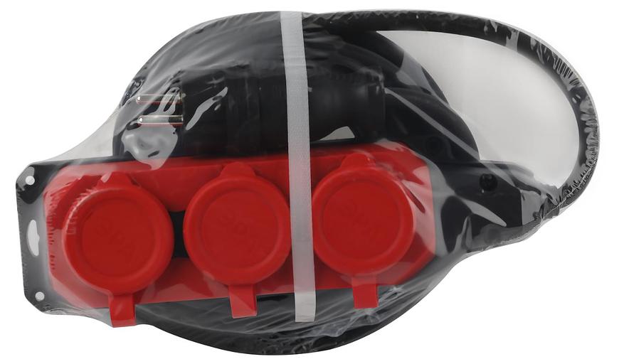 Удлинитель силовой UK-3e-3x1,5-5m-IP44(KG) с заземлением 3 розетки каучук 5м КГ 3х1,5мм2 IP44 фото 8