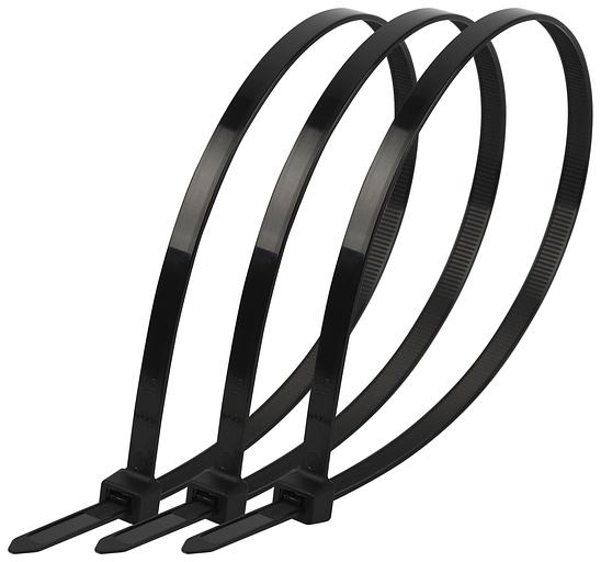 Стяжка кабельная нейлоновая (хомут) 2.5 х 150 мм чёрная (100 шт/уп) Simple NO-224-196 фото 1