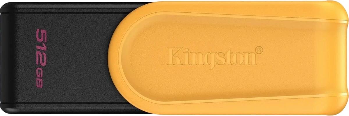 Флеш Диск Kingston 512GB DataTraveler Exodia S DTXS/512GB USB3.2 желтый/черный фото 1