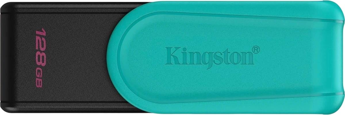 Флеш Диск Kingston 128GB DataTraveler Exodia S DTXS/128GB USB3.2 бирюзовый/черный фото 1