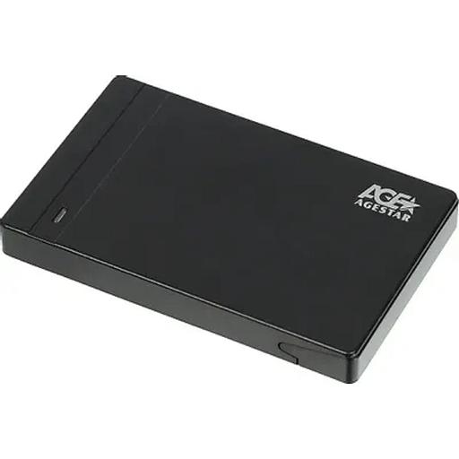 AgeStar 3UB2P3 (BLACK) пластик, чёрный. UASP USB 3.0 Внешний корпус 2.5" SATAIII HDD/SS фото 1