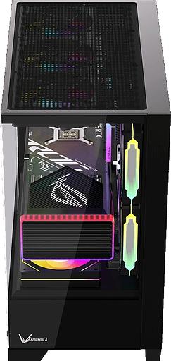 Корпус Formula Crystal Z1M Plus FR черный без БП mATX 5x120mm 2xUSB3.0 1xUSB3.1 audio bott PSU фото 10