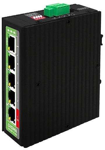 Коммутатор Digma DSP404F-1F-200 (L2) 5x100Мбит/с 4PoE 4PoE+ 1PoE++ 200W неуправляемый фото 3