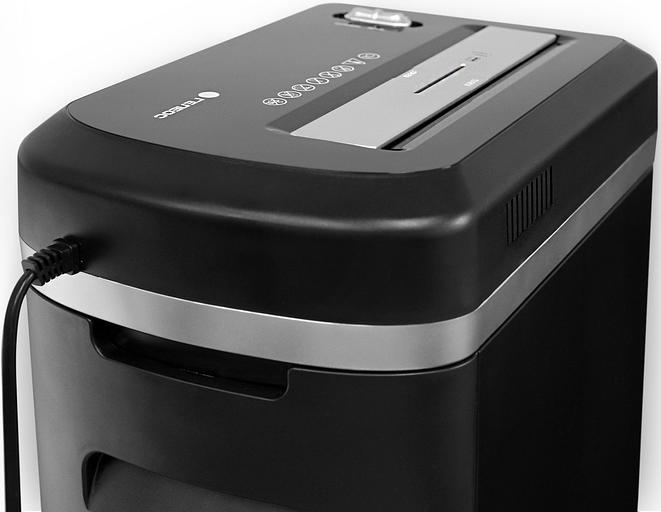 Шредер Heleos УМ22-5 черный (секр.P-5) фрагменты 10лист. 22лтр. скрепки скобы пл.карты CD фото 5