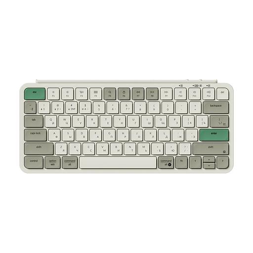 Беспроводная ультратонкая клавиатура Keychron B1 Pro, 77 клавиш, ножничные переключатели, цвет Retro Green фото 1