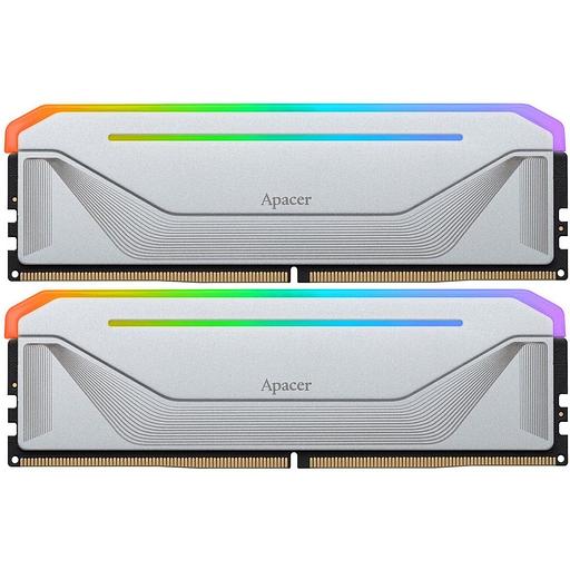 Оперативная память Apacer NOX RGB 2x32GB DDR5 PC5-41600 Silver (AH5U64G52C522NWAA-2) фото 1
