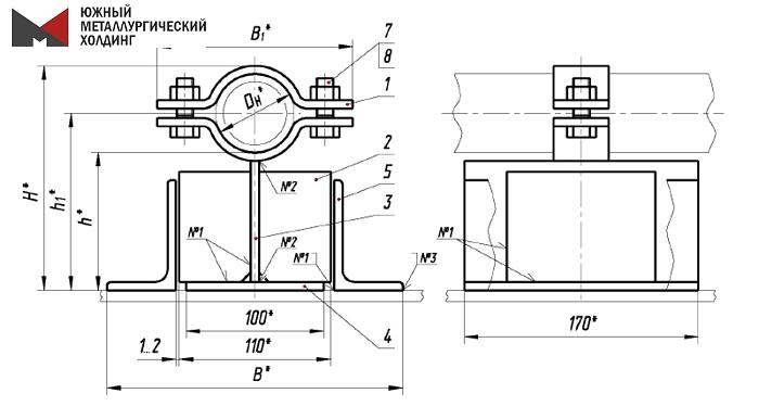 Опора направляющая ТПР.08.17(2).00.000 фото 1