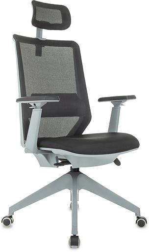 Кресло руководителя Бюрократ MC-G611NL-H черный Elastic-102 с подголов. крестов.4-луч. пластик пластик серый фото 1