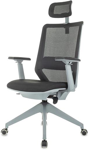 Кресло руководителя Бюрократ MC-G611NL-H черный Elastic-102 с подголов. крестов.4-луч. пластик пластик серый фото 3