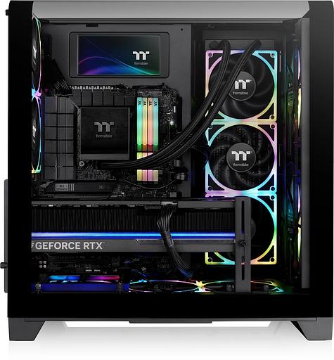 Корпус Thermaltake View 390 Air черный без БП E-ATX 2x120mm 2xUSB3.0 1xUSB3.1 audio bott PSU фото 3