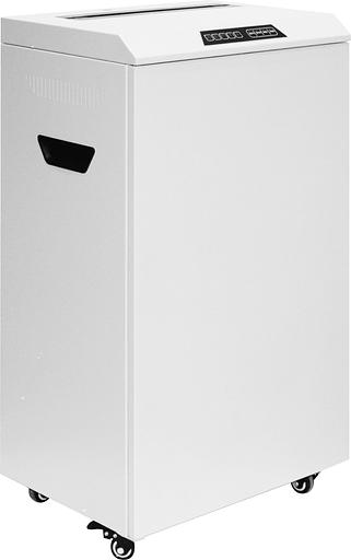 Шредер Heleos УО65-5 белый (секр.P-5) фрагменты 20лист. 65лтр. скрепки скобы пл.карты CD фото 1