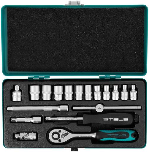 Набор инструментов Stels 13573 18 предметов (жесткий кейс) фото 2