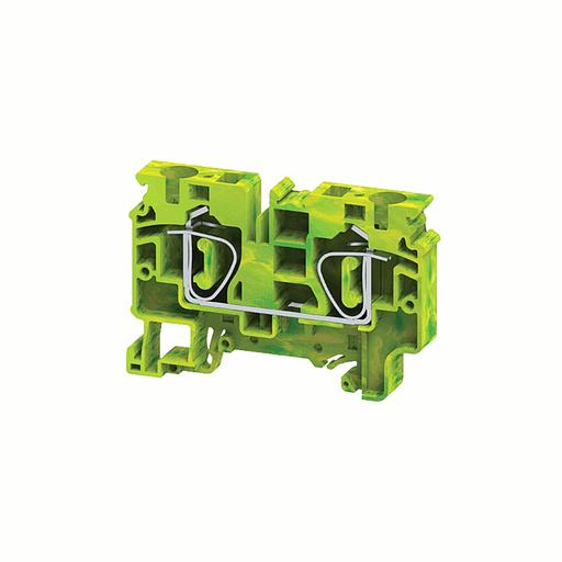 Клемма заземляющая 10 кв.мм пружинная OptiClip CXG-10-PE-(0,2-10) фото 1