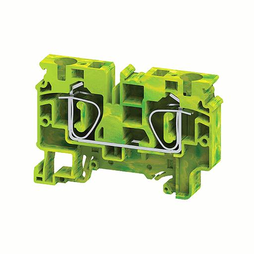 Клемма заземляющая 10 кв.мм пружинная OptiClip CXG-10-PE-(0,2-10) фото 2