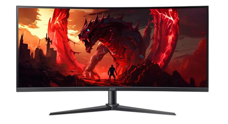 МОНИТОР 34" Acer Nitro XZ340CURW0bmiiphx Black (VA, изогнутый, 3440x1440, 240Hz, 1 ms, 178°/178°, 250 cd/m, 3000:1,HDMI фото 1