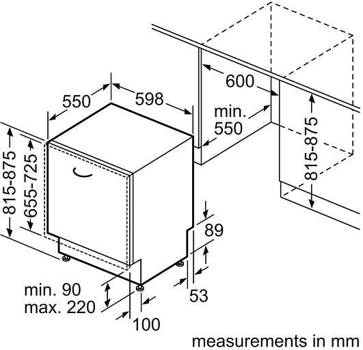 Посудомоечная машина встраив. Bosch SMV26DX00T полноразмерная фото 6