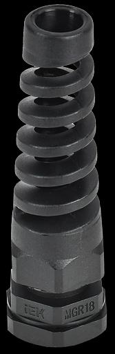 Сальник MGR 18 с гибким отводом d=5-10мм IP68 черный IEK фото 1