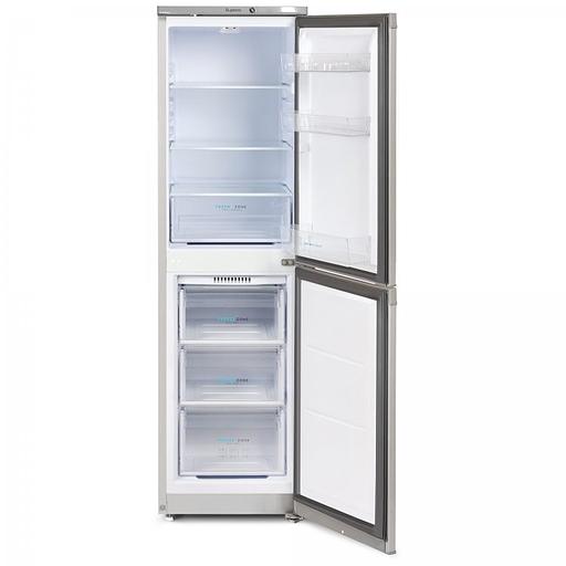 Холодильник Бирюса M420 металлик двухкамерный 125/80л морозилка снизу фото 1