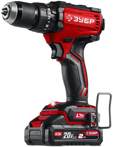 Бесщеточная ударная дрель-шуруповерт ЗУБР 20 В, 65 Н·м, 2 АКБ LMS (2 А·ч), сумка (ДБУ-65-22) фото 1