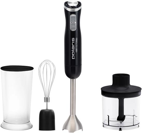 Блендер погружной Polaris PHB 1594 1500Вт черный/серебристый фото 1