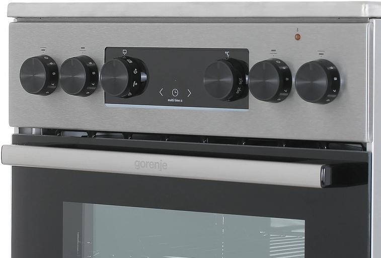 Плита Электрическая Gorenje GEC5C40XAOT серый стеклокерамика (без крышки) фото 7
