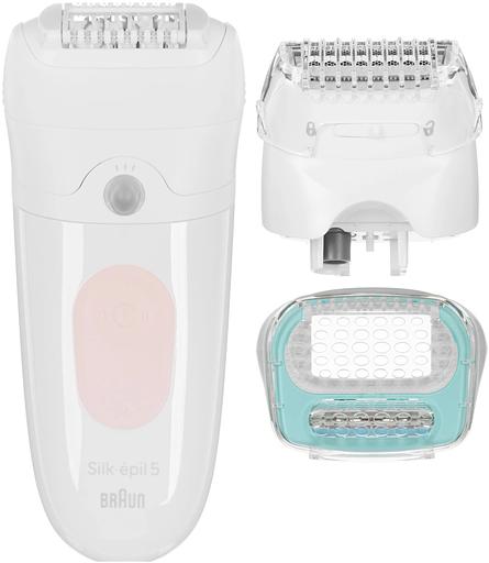 Эпилятор Braun SE5-050 скор.:2 насад.:4 от электр.сети от аккум. белый/розовый фото 6
