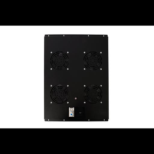 Блок вентиляторов для шкафов TFC глубиной 800мм, 4 вентилятора с терморегулятором, черный фото 2