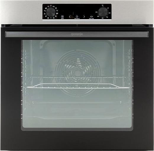 Духовой шкаф Gorenje/ Духовой шкаф Gorenje, полезный объем 77 л, механическое управление, сенсорный программатор IconLED, многоуровневое приготовление, дверца CompactDoor 2 стекла + 1 термослой, эмаль EcoClean, очистка паром, энергоэффективность А, цвет фото 1