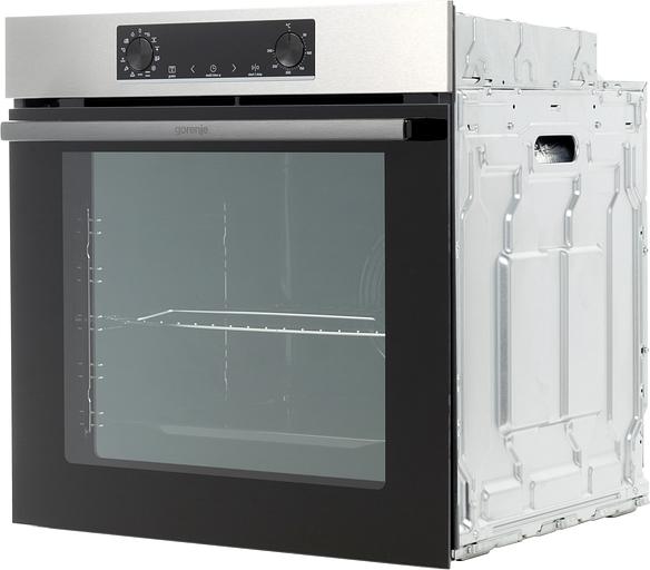 Духовой шкаф Gorenje/ Духовой шкаф Gorenje, полезный объем 77 л, механическое управление, сенсорный программатор IconLED, многоуровневое приготовление, дверца CompactDoor 2 стекла + 1 термослой, эмаль EcoClean, очистка паром, энергоэффективность А, цвет фото 5