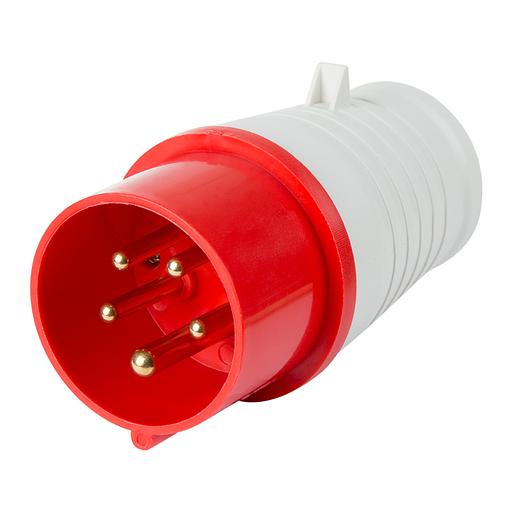 Вилка 015 переносная 3Р+РЕ+N 16А 380В IP44, REXANT фото 1