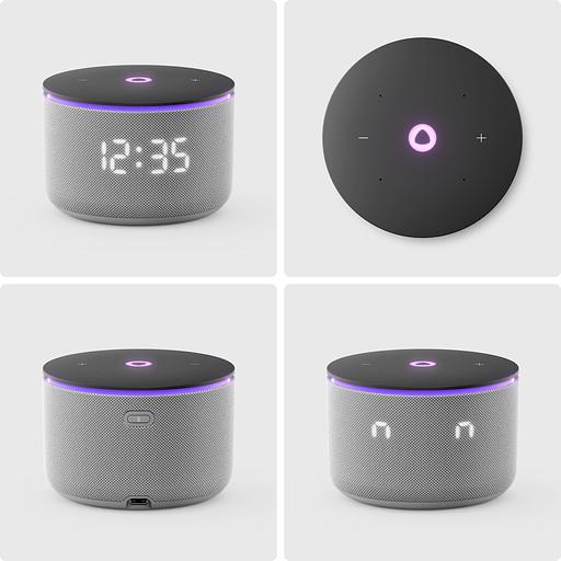 Умная колонка Яндекс Станция Мини 3 Про с Алисой, Zigbee, серый, YNDX-00059GRY фото 6