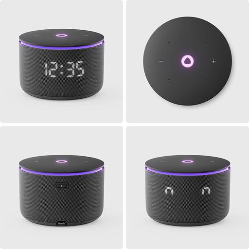 Умная колонка Яндекс Станция Мини 3 Про с Алисой, Zigbee, черный, YNDX-00059BLK фото 2