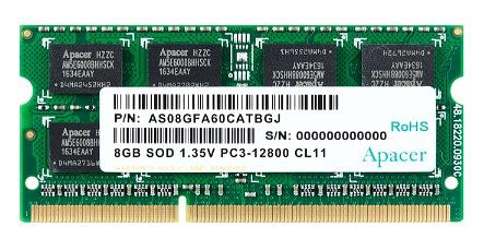 Модуль памяти SODIMM 8GB DDR3-1600 DS.08G2K.KAM APACER фото 1