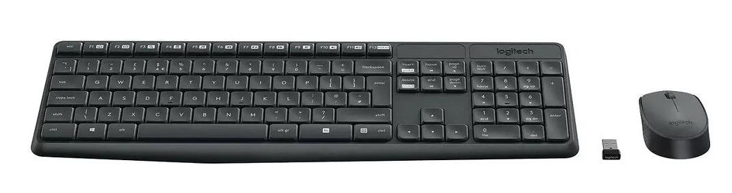 Беспроводная клавиатура + мышь MK235 RUS BLACK 920-007949 LOGITECH фото 1