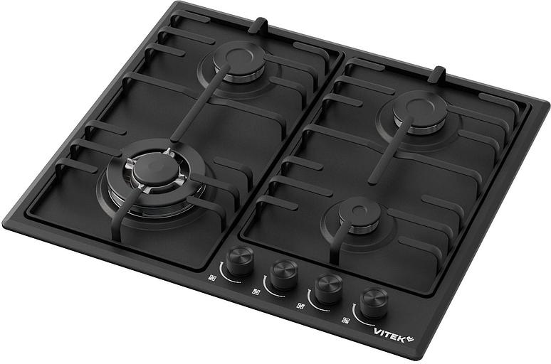 Газовая варочная поверхность Vitek VGH 6410W MBK белый фото 1