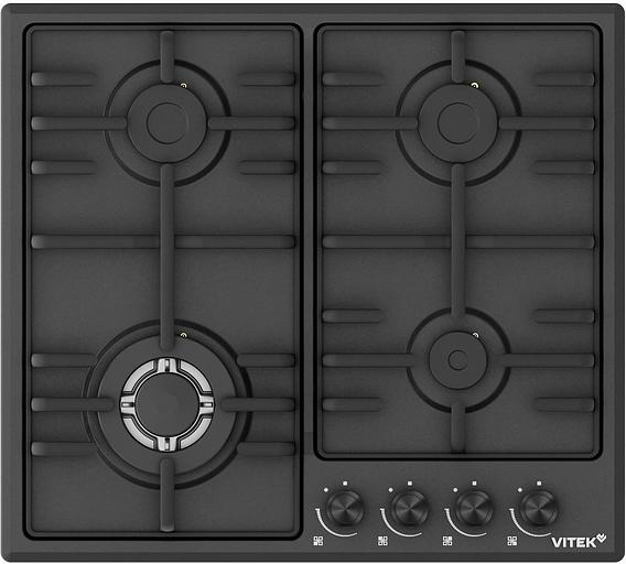 Газовая варочная поверхность Vitek VGH 6410W MBK белый фото 2