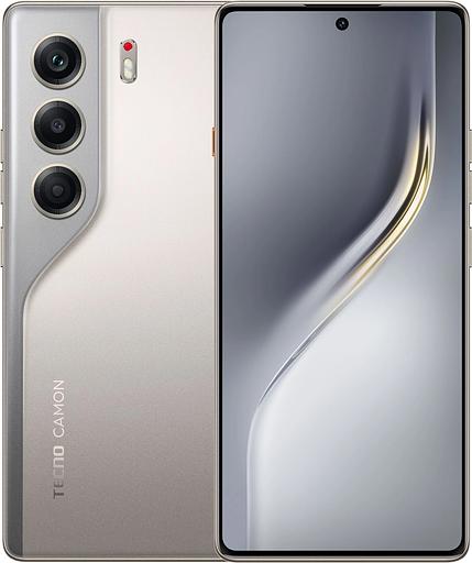 Смартфон Tecno Camon 40 256Gb 8Gb титан моноблок 3G 4G 6.78" 1080x2436 Android 15 50Mpix 802.11 a/b/g/n/ac NFC GPS GSM900/1800 GSM1900 Protect фото 1