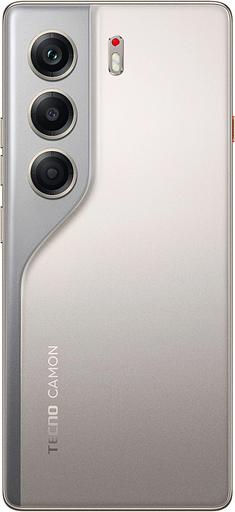 Смартфон Tecno Camon 40 256Gb 8Gb титан моноблок 3G 4G 6.78" 1080x2436 Android 15 50Mpix 802.11 a/b/g/n/ac NFC GPS GSM900/1800 GSM1900 Protect фото 3