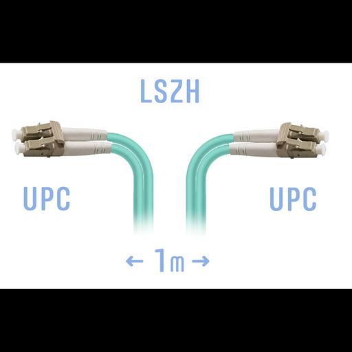 Патчкорд оптический B-Optix LC/UPC MM Duplex 1 метр фото 1