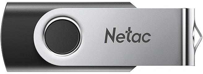 Флеш Диск Netac 64GB U505 NT03U505N-064G-32BK USB3.2 черный/серебристый фото 1