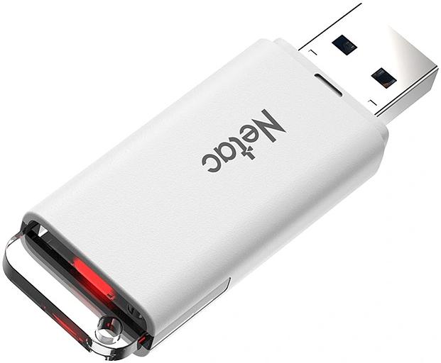 Флеш Диск Netac 32GB U185 NT03U185N-032G-32WH USB3.2 белый фото 5