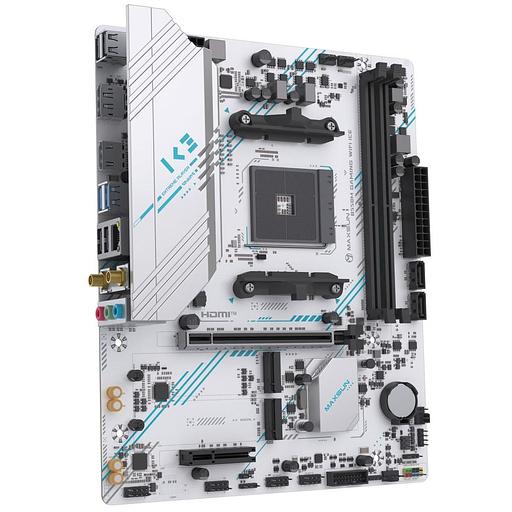 Материнская плата Maxsun MS-B550M GAMING WIFI ICE B550, AM4, 2*DDR4, 1*PCIEx16, 1*PCIEx4, 1*PCIEx1, 2*M.2, 4*USB3.2Gen1, 6*USB2.0, 2*SATA3.0, 1G, DP, HDMI, M-ATX, RTL фото 4