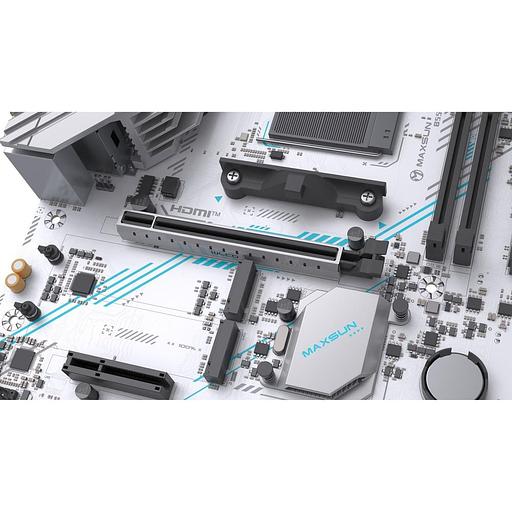 Материнская плата Maxsun MS-B550M GAMING WIFI ICE B550, AM4, 2*DDR4, 1*PCIEx16, 1*PCIEx4, 1*PCIEx1, 2*M.2, 4*USB3.2Gen1, 6*USB2.0, 2*SATA3.0, 1G, DP, HDMI, M-ATX, RTL фото 8