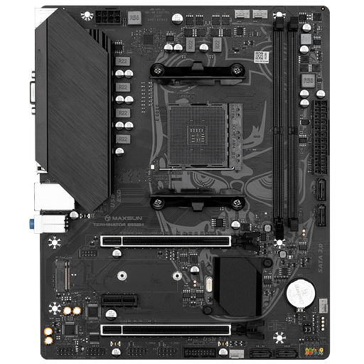 Материнская плата Maxsun MS-Terminator B550M B550, AM4, 2*DDR4, 1*PCIEx16, 1*PCIEx4, 1*PCIEx1, 1*M.2, 4*USB3.2Gen1, 6*USB2.0, 4*SATA3.0, 1G, VGA, HDMI, M-ATX, RTL фото 2