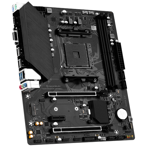 Материнская плата Maxsun MS-Terminator B550M B550, AM4, 2*DDR4, 1*PCIEx16, 1*PCIEx4, 1*PCIEx1, 1*M.2, 4*USB3.2Gen1, 6*USB2.0, 4*SATA3.0, 1G, VGA, HDMI, M-ATX, RTL фото 3