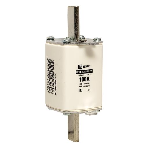 Вставка плавкая ППН-35 250/100А габарит 1 фото 1