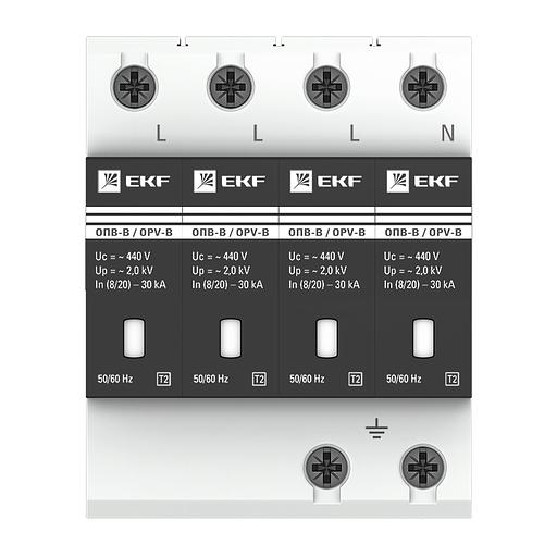 Ограничитель импульсных напряжений серии ОПВ-B/4P In 30кА 400В фото 2